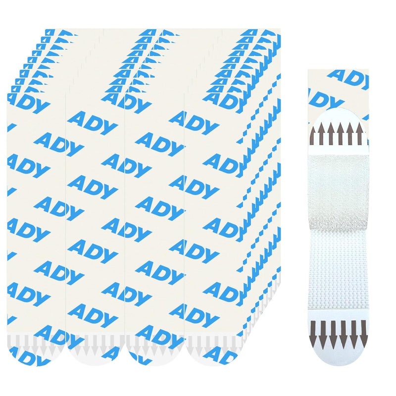 ADY Picture Hanging Strips Heavy Duty 40Pairs，Damage Free Removable Picture Hangers, Refill Adhesive Strips for Rent Room, Hook and Loop Strips Mounting Tape for Painted Wall - Image 1